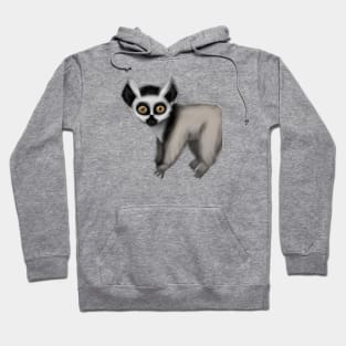 Cute Lemur Drawing Hoodie